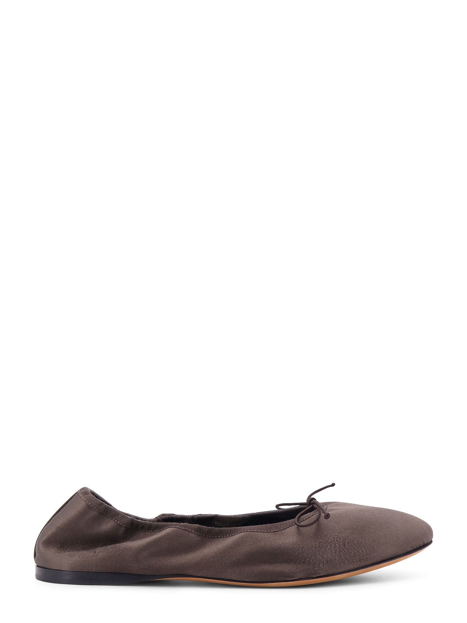 The Row Flat shoes Brown Satin