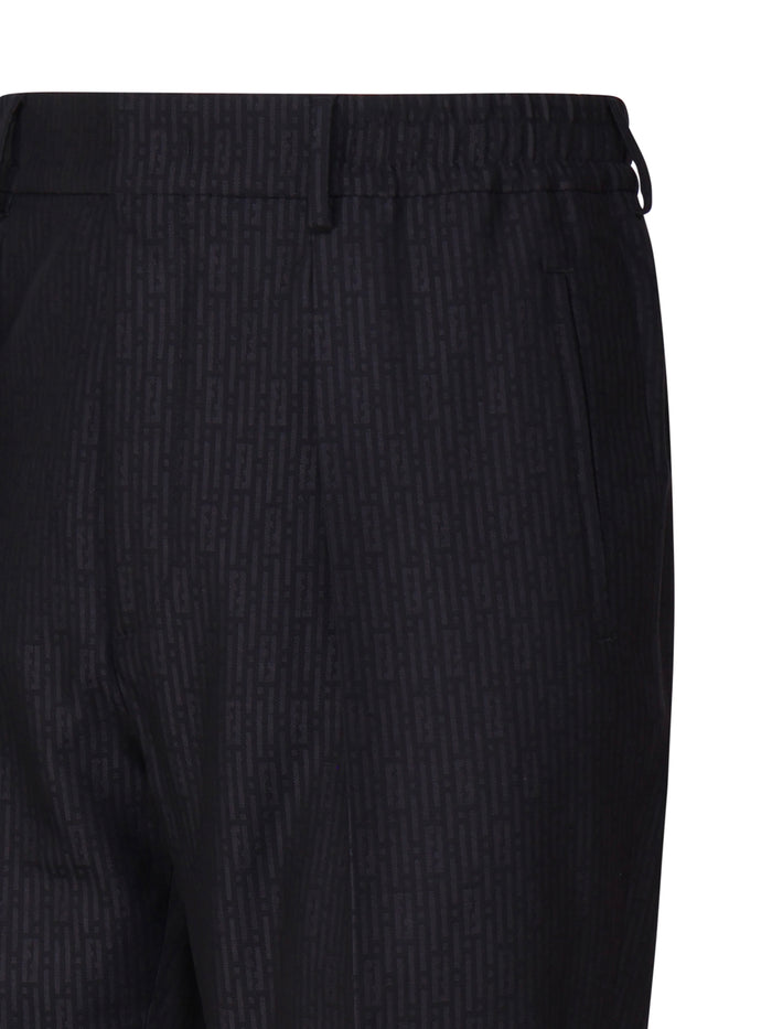 Fendi Rtw Blue Wool
