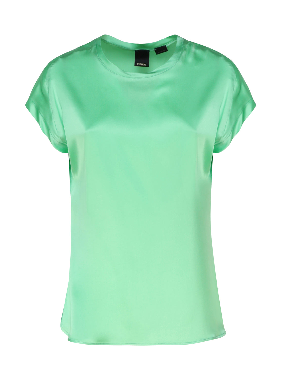 Pinko T-Shirts And Polos Green Silk