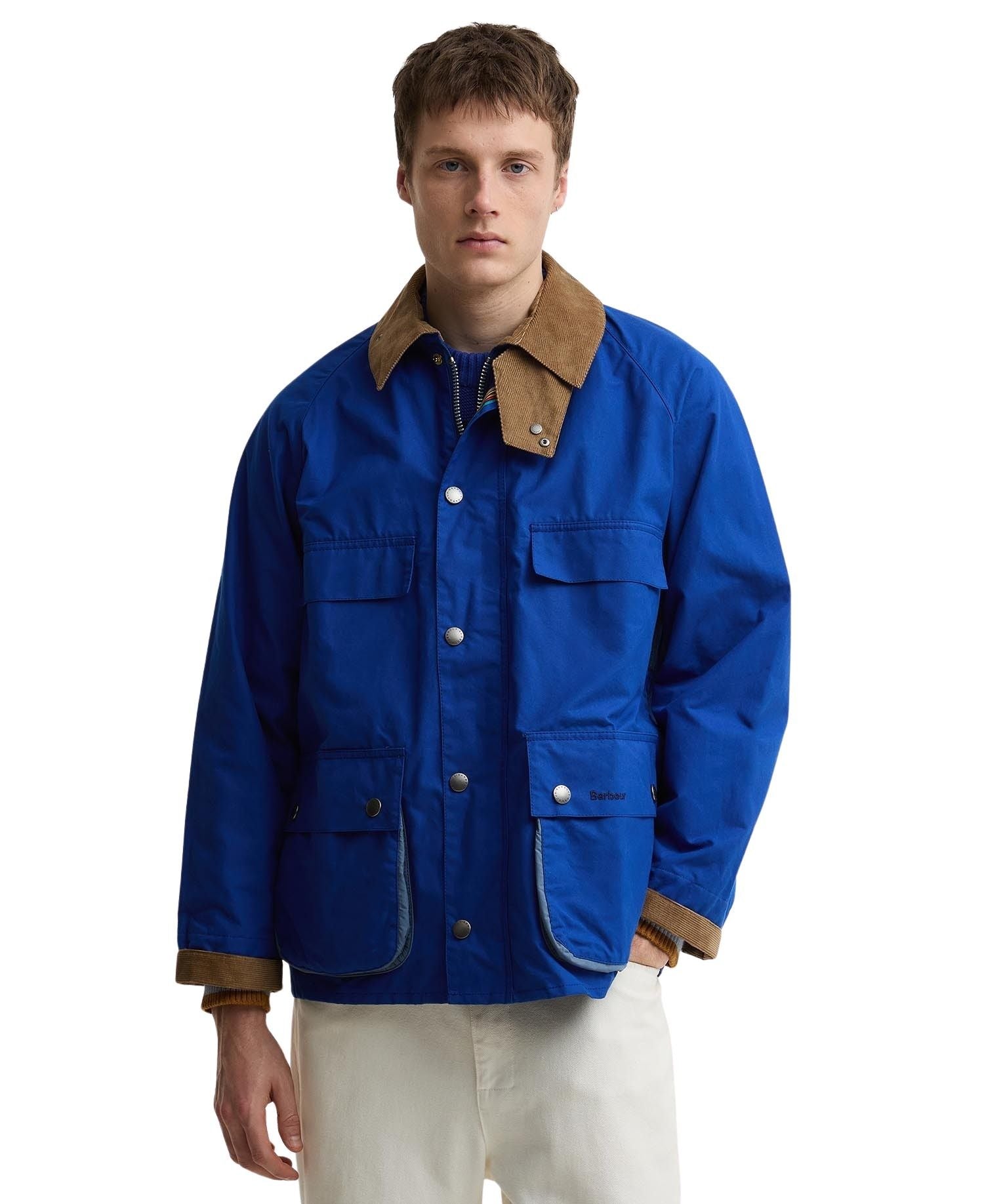 Ba X Paulsmith Sgr Bedale Jkt Blue Cotton Jacket