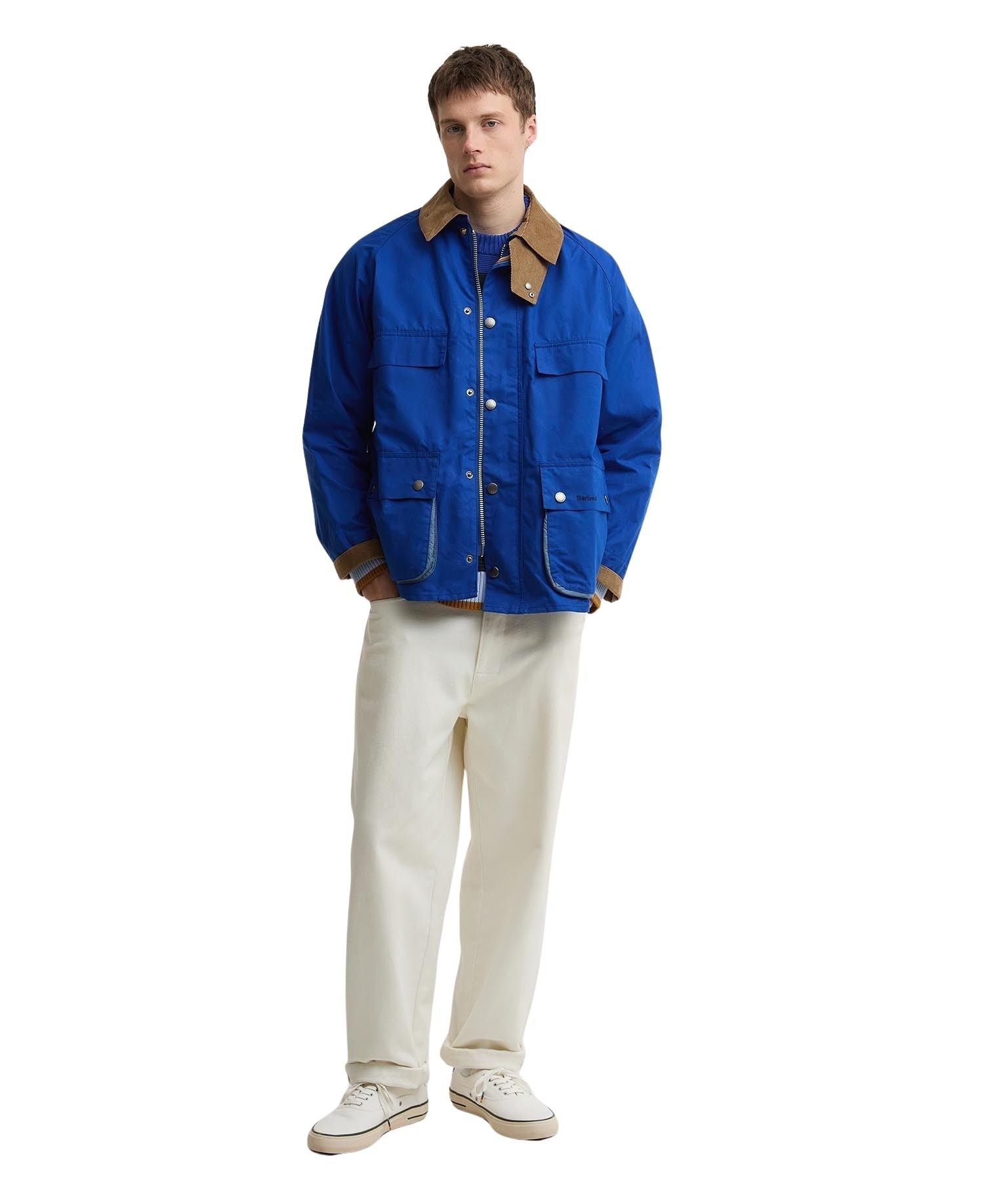 Ba X Paulsmith Sgr Bedale Jkt Blue Cotton Jacket