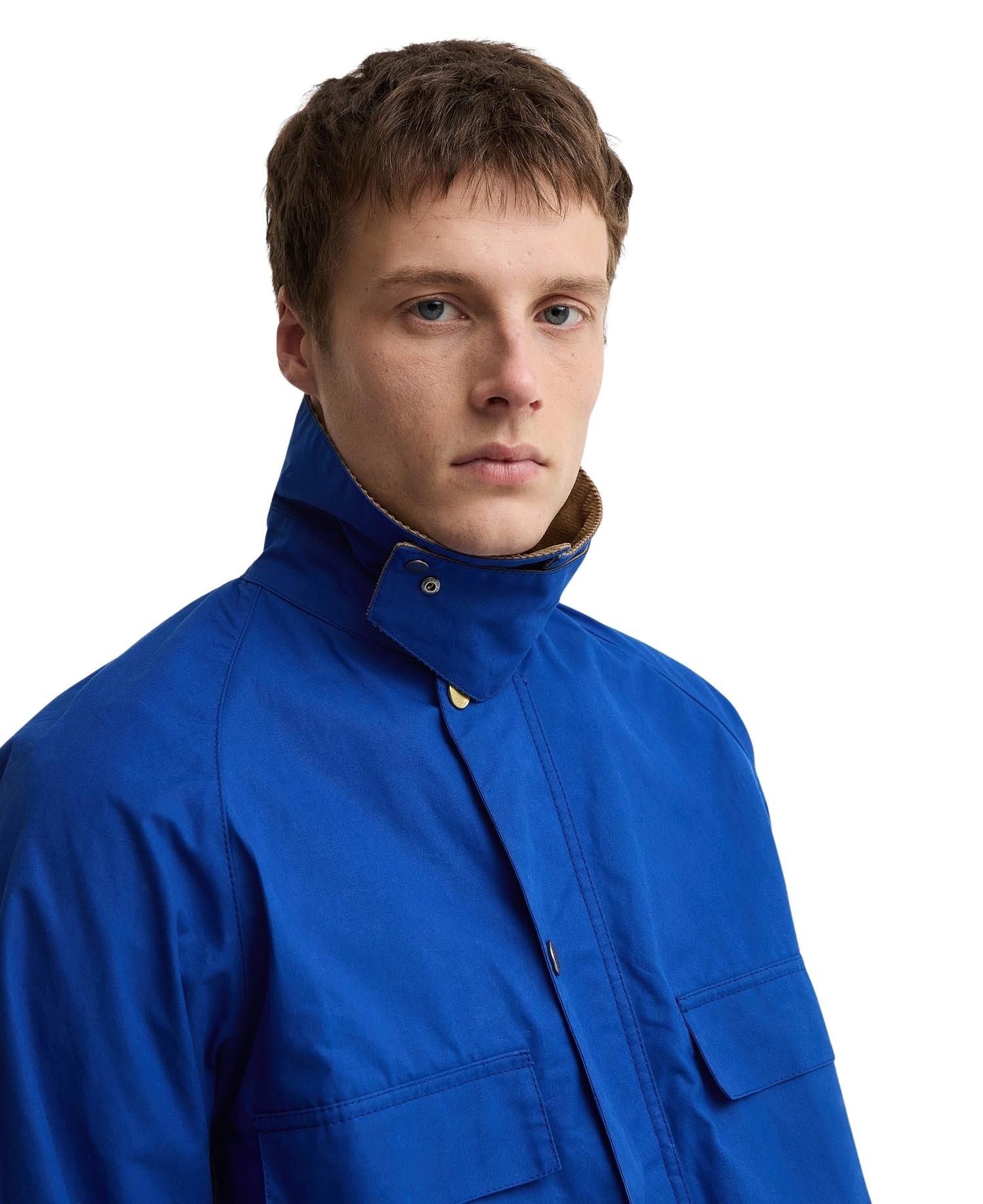 Ba X Paulsmith Sgr Bedale Jkt Blue Cotton Jacket