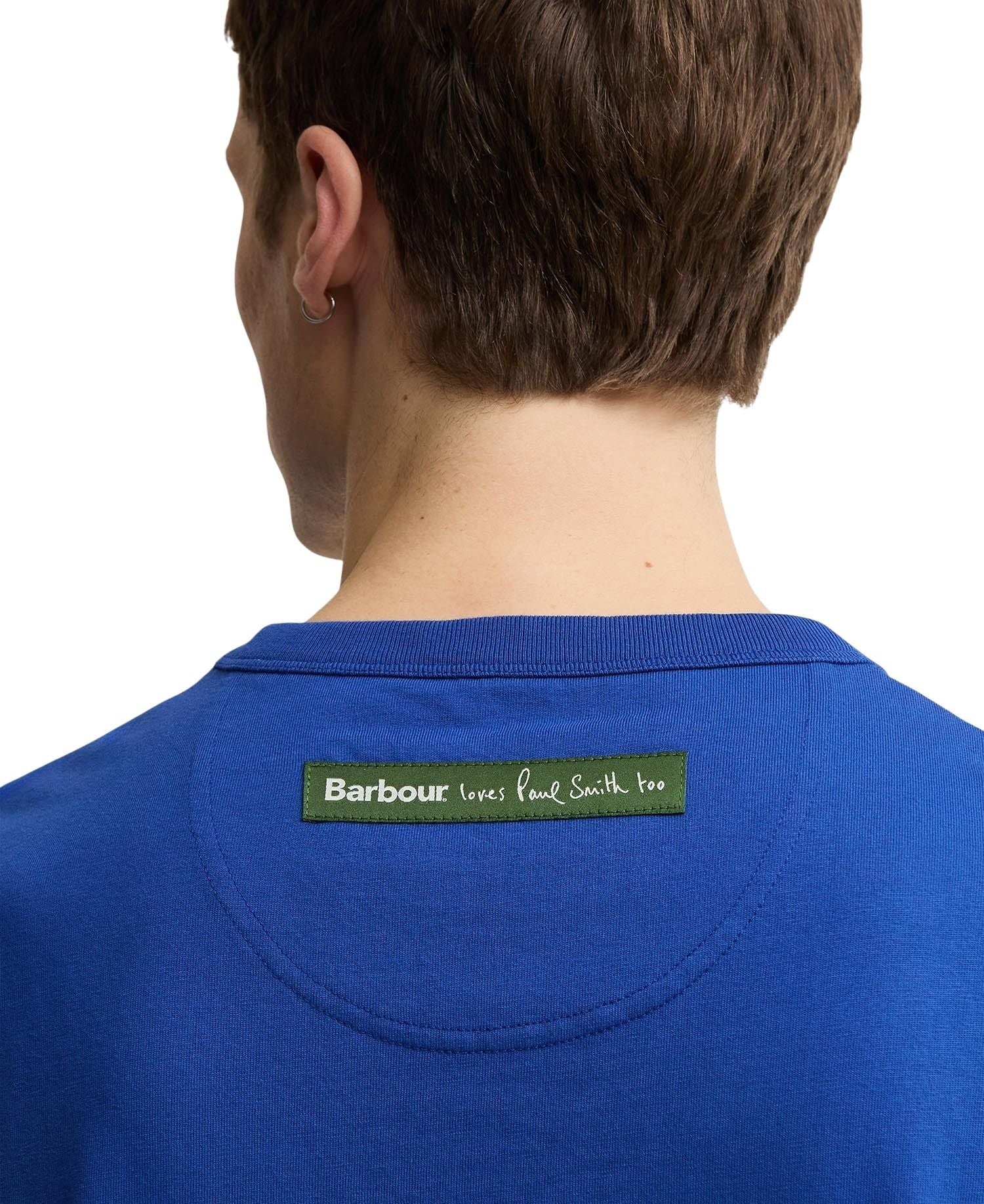 Ba X Paul Smith Scoop T-s Blue Cotton Tshirt