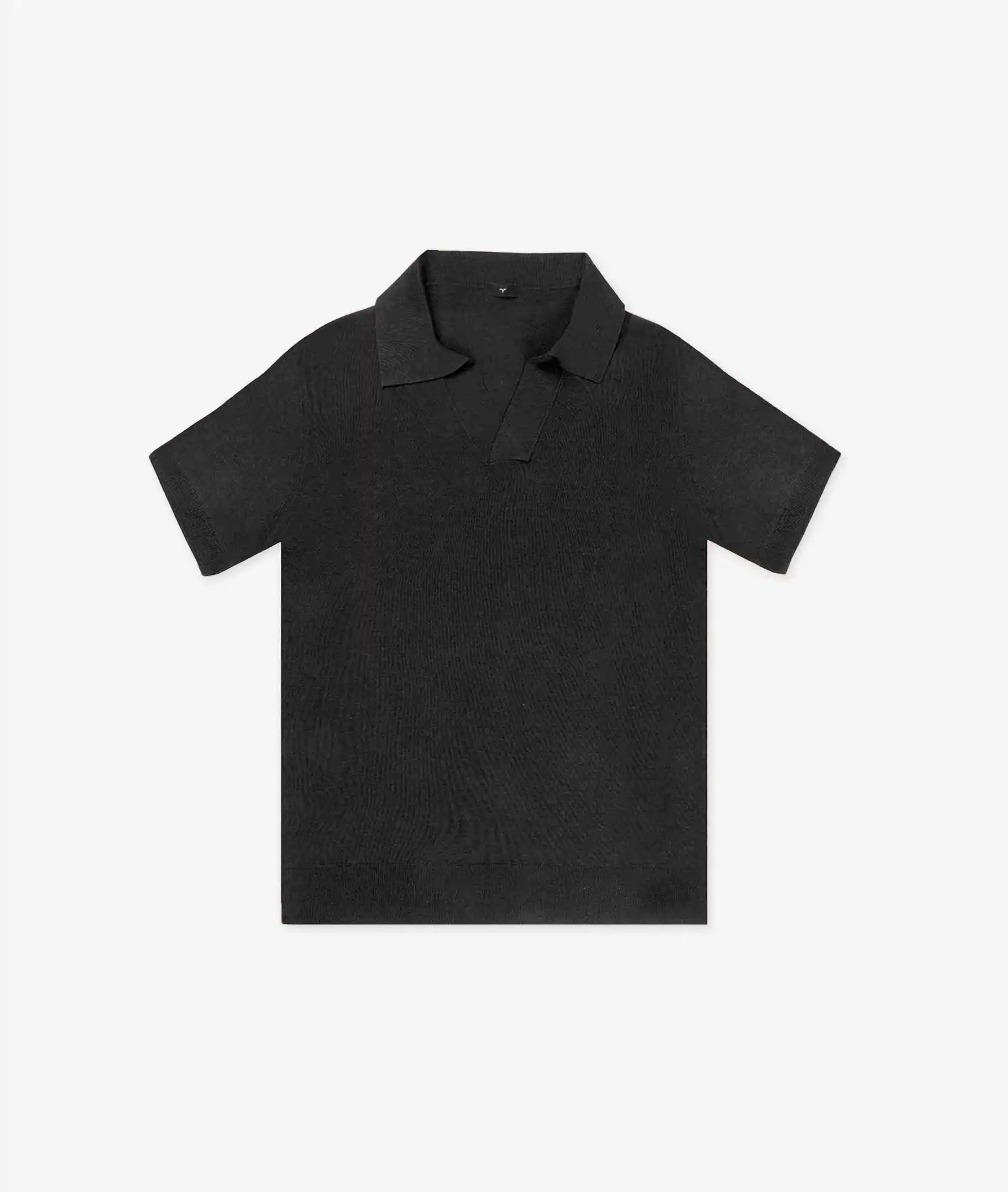 Silk Polo Tulum Black Basic Light Kintwear