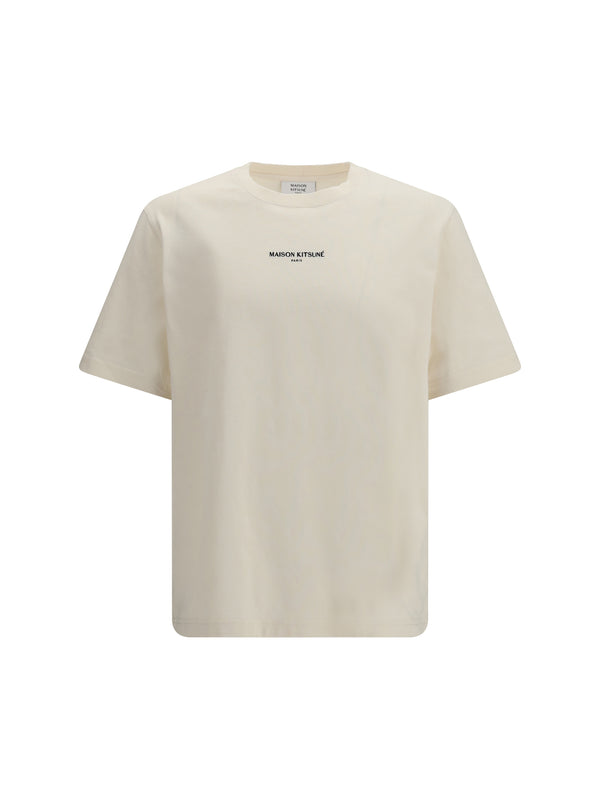 Maison Kitsuné 100% Cotton t-shirt in beige