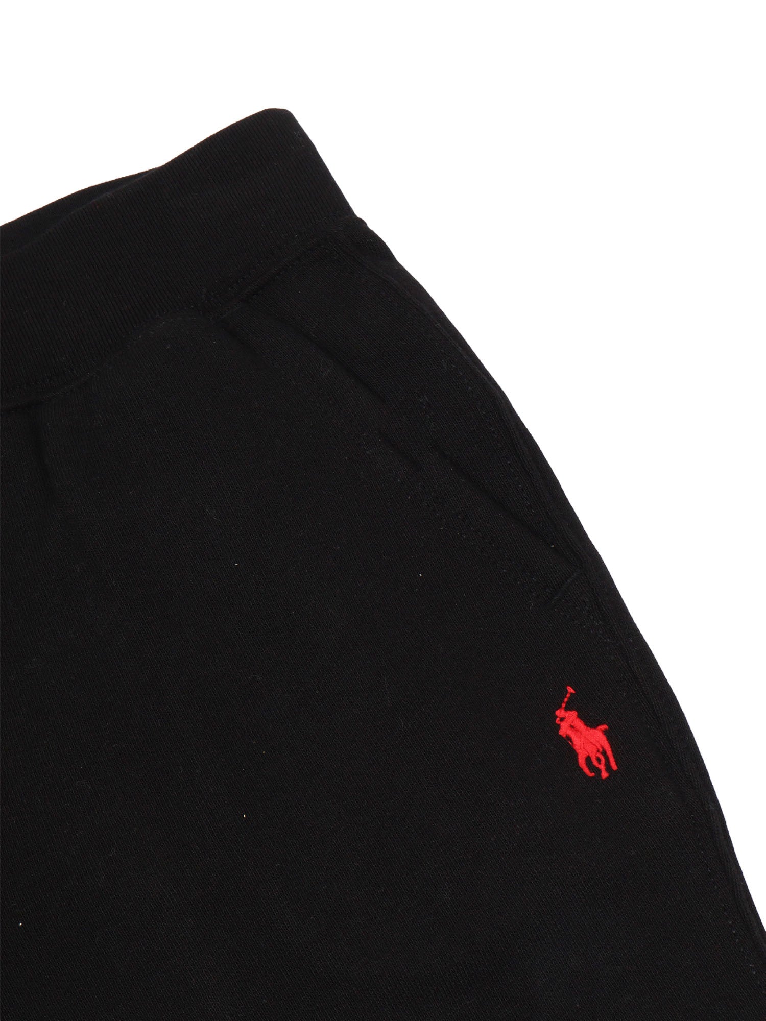 JOGGER-BOTTOMS-PANT Black Cotton Polyester Trackpants