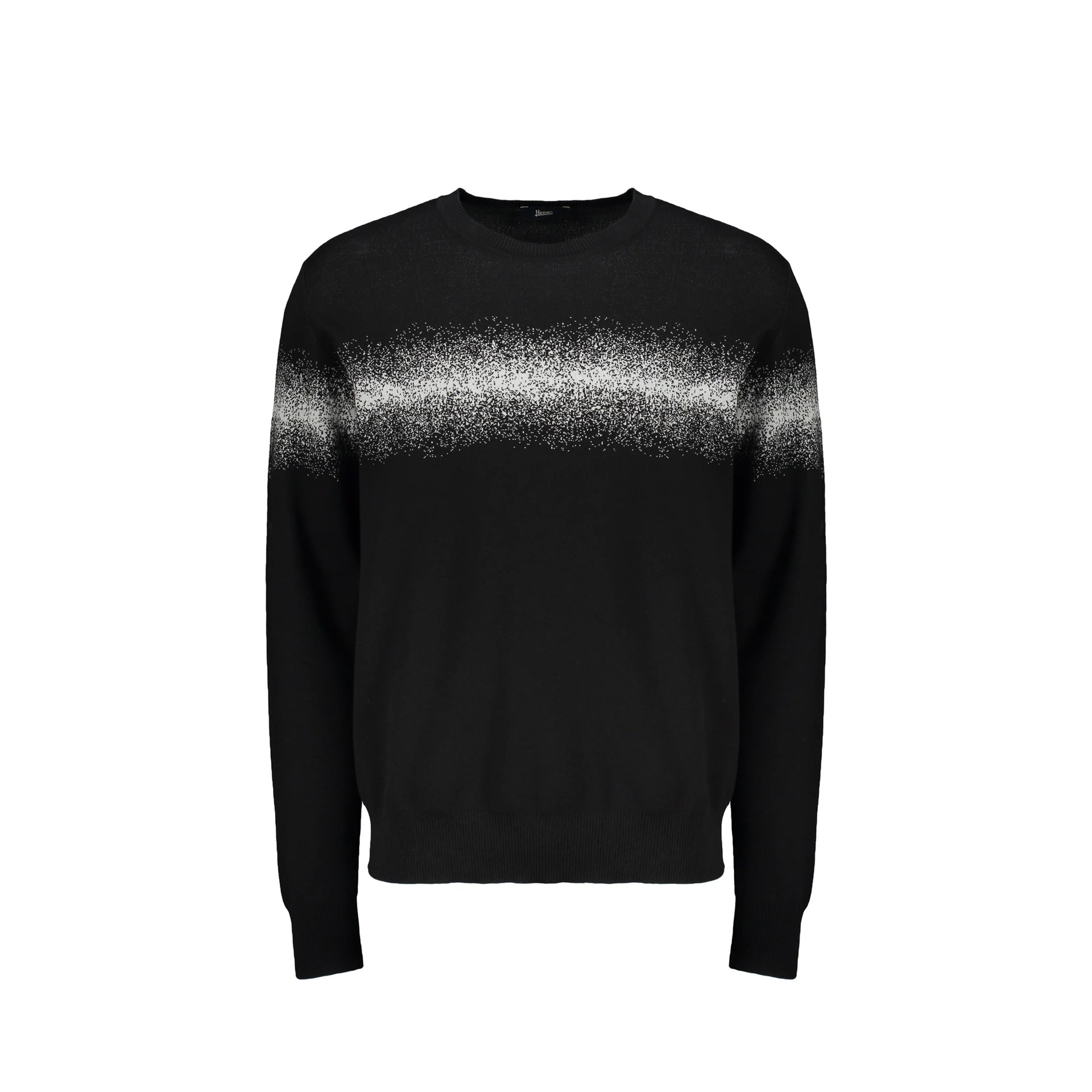 Herno Cotton Blend Pullover Black Polyester
