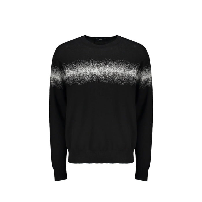Herno Cotton Blend Pullover Black Polyester