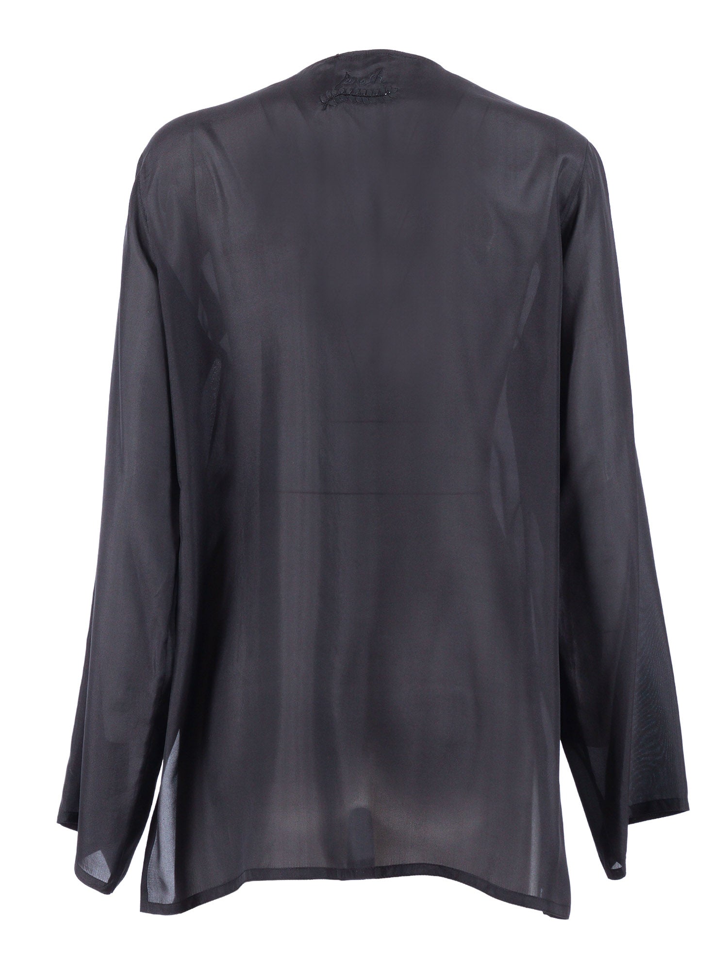 BLOUSE Black Silk