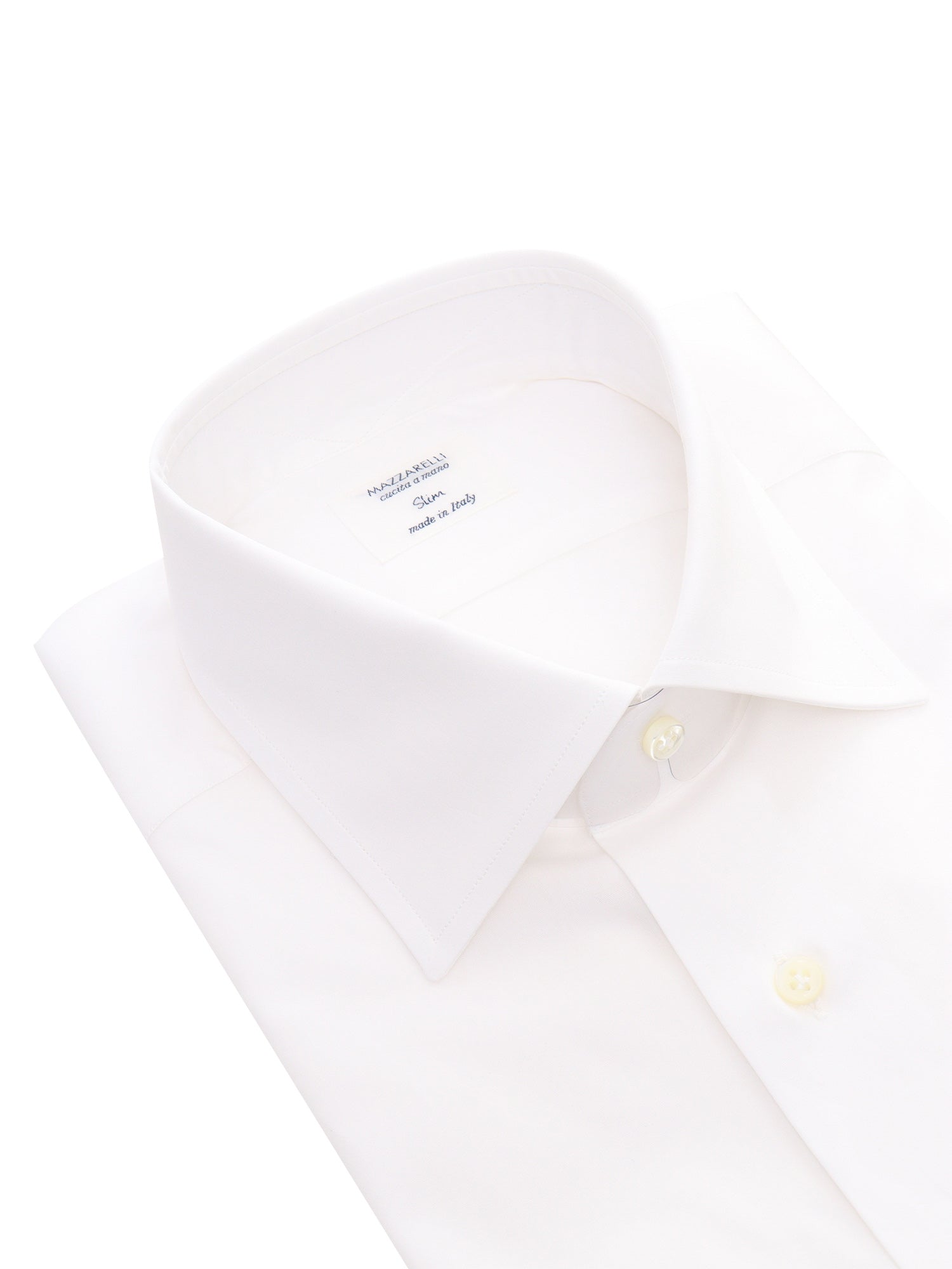 White Cotton Slim Fit Shirt