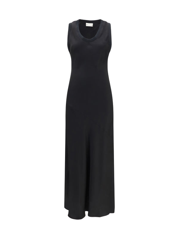 AMI Paris 100% Viscose dress in black