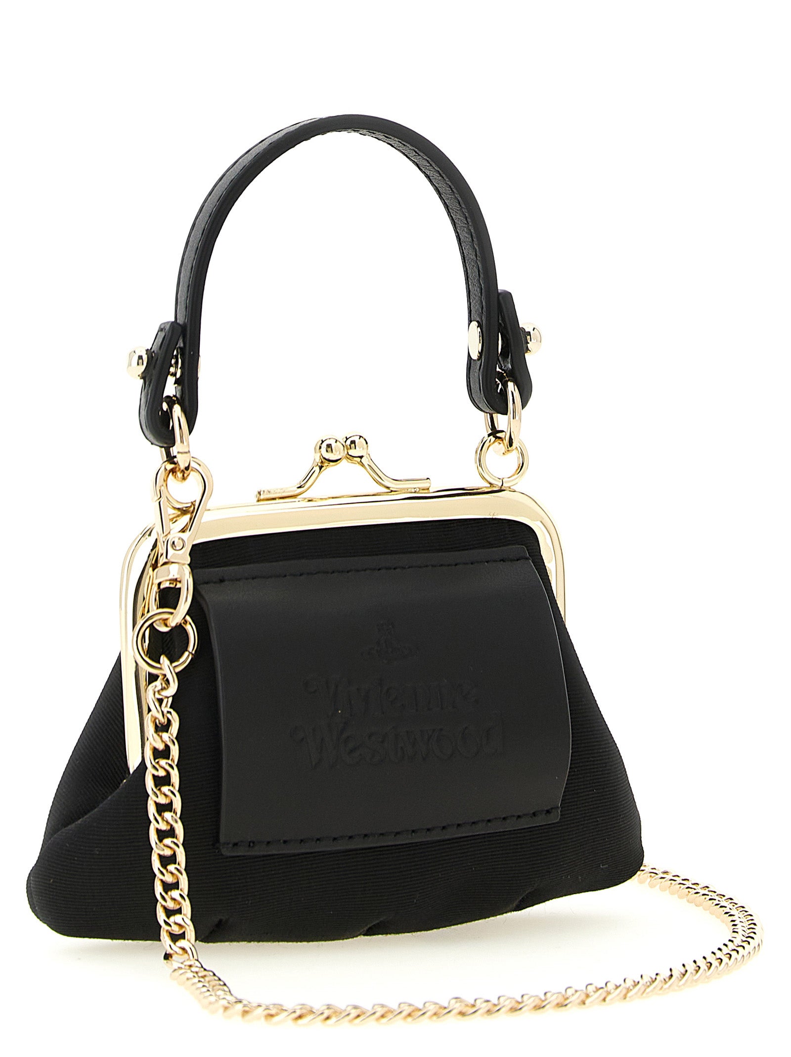 Mini Granny handbag Black Viscose Hand Bags