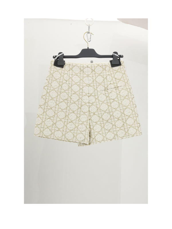 Shorts Db-Tweed White Polyamide