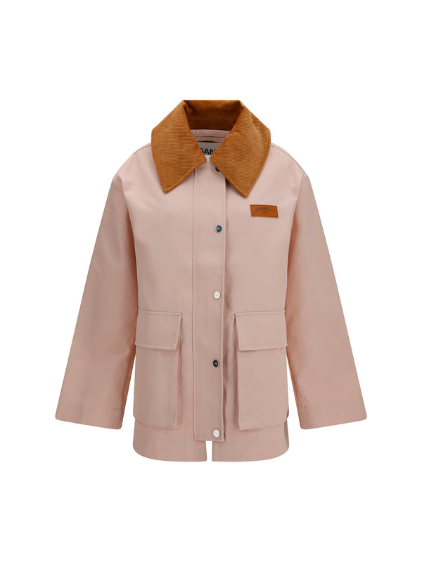 Ganni 100% Polyester jacket in pink