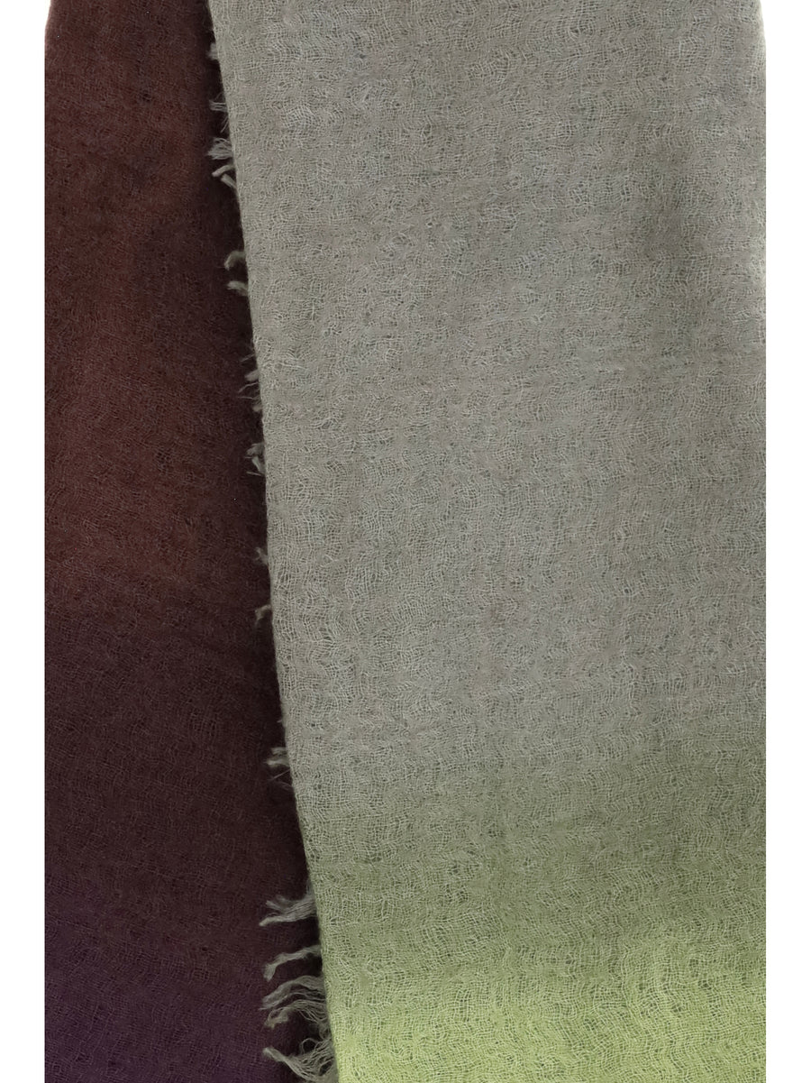 Scarf Soufflé Degradé Cashmere Liqueur/copse