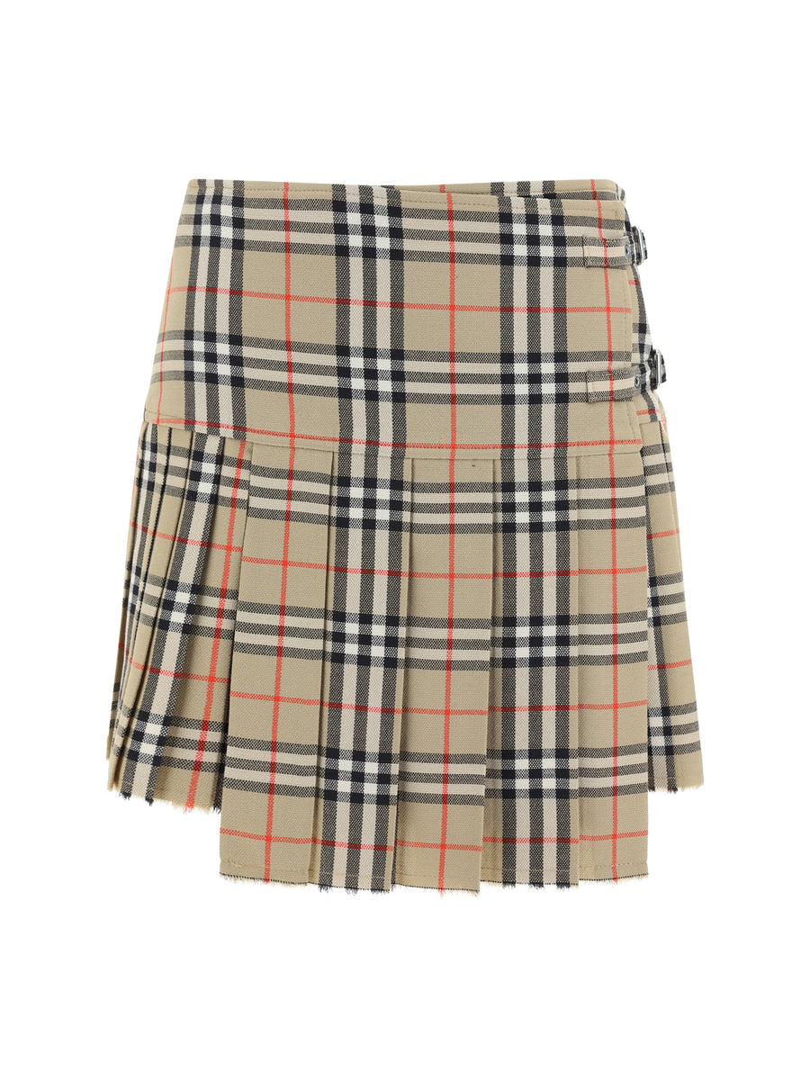 Burberry 100% Wool Ovis Aries skirt in beige