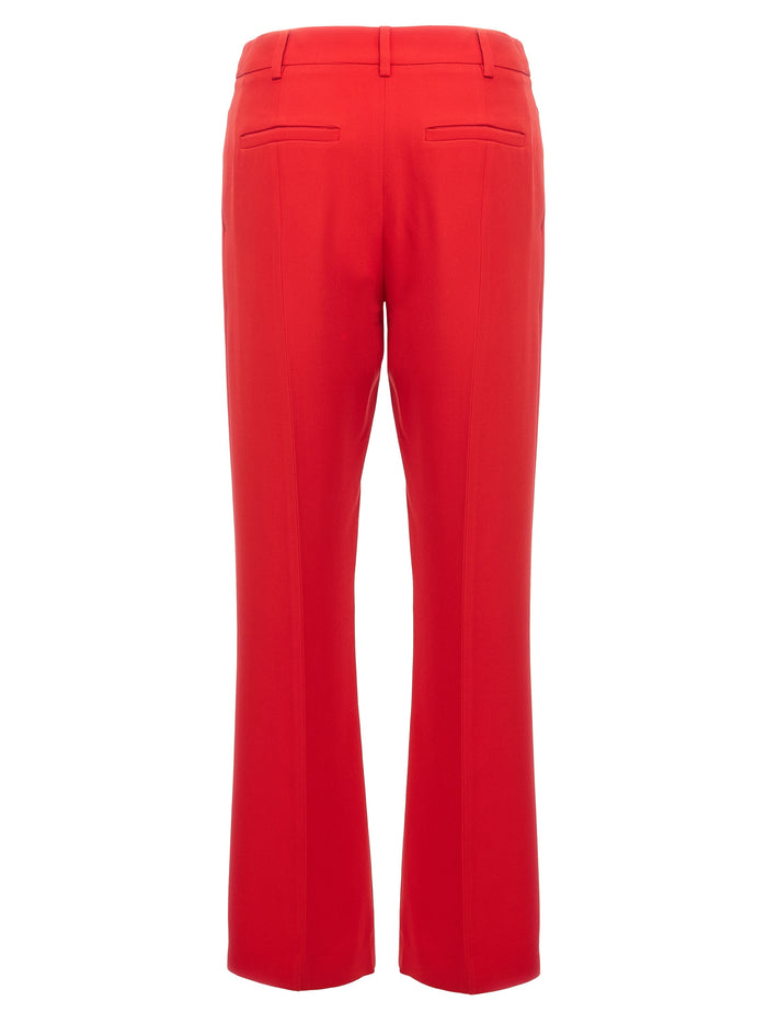 Valentino cady trousers Red Silk Pant