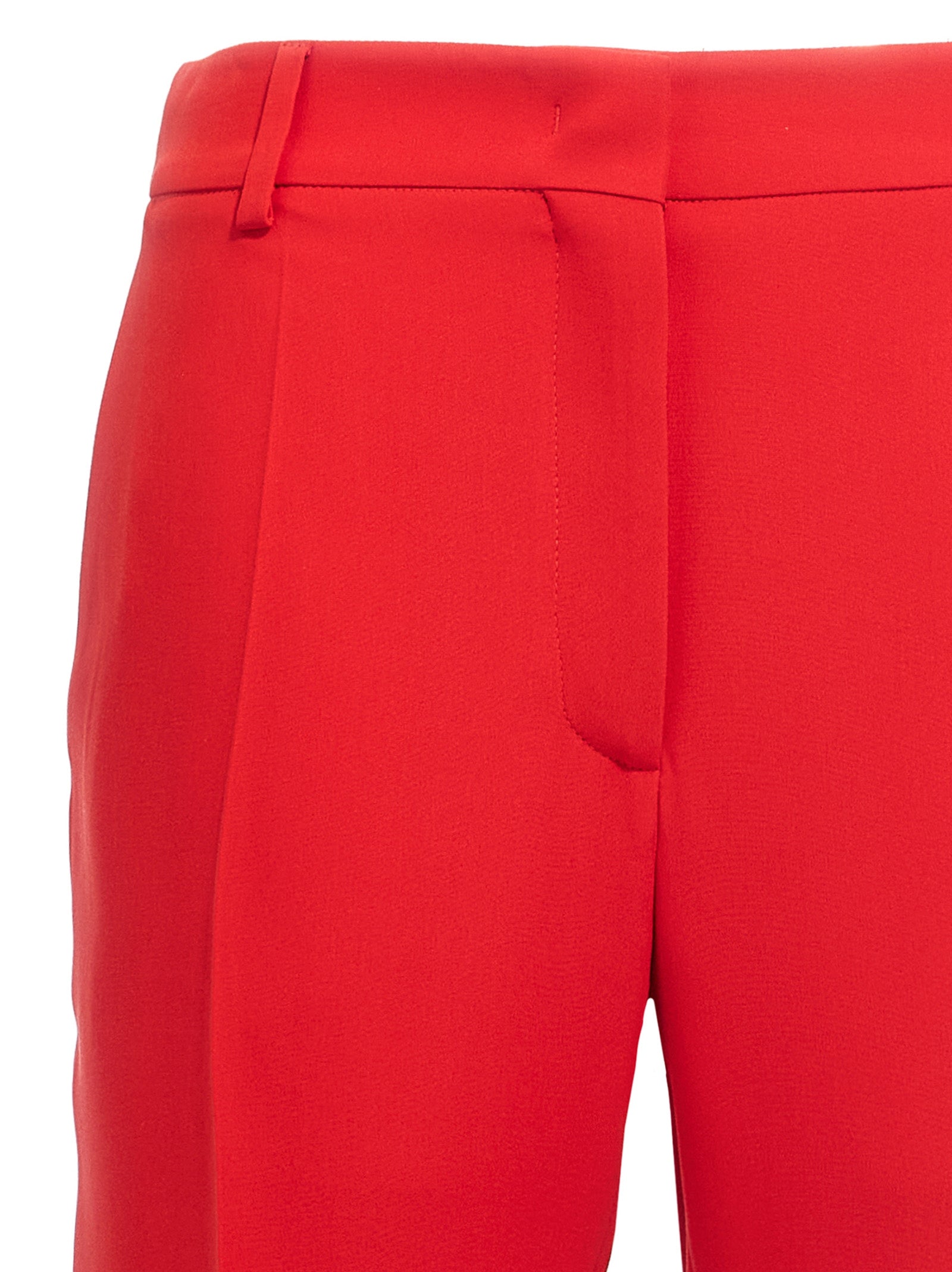 Valentino cady trousers Red Silk Pant