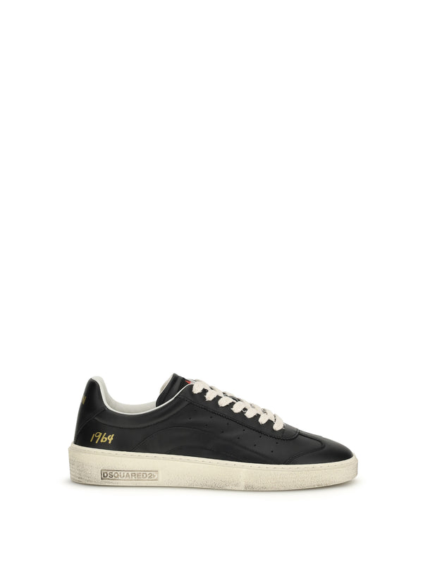 Dsquared2 Upper: 100% calf leather; Sole: 100% rubber sneaker in black