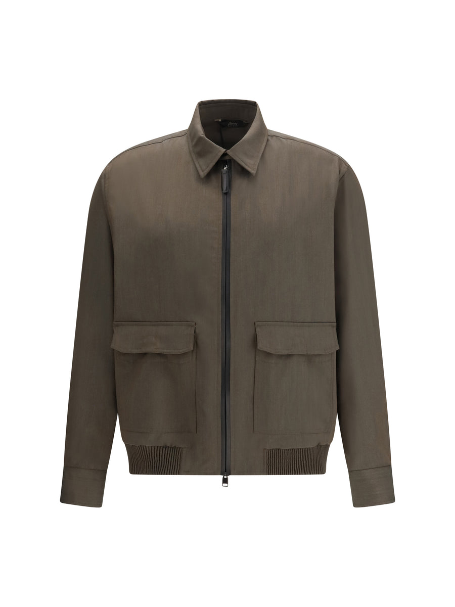 Brioni 100% Wool jacket in khaki
