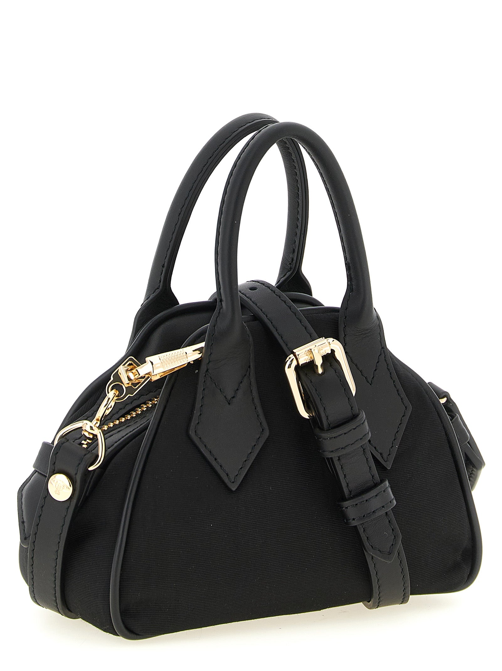 Yasmine mini handbag Black Viscose Hand Bags