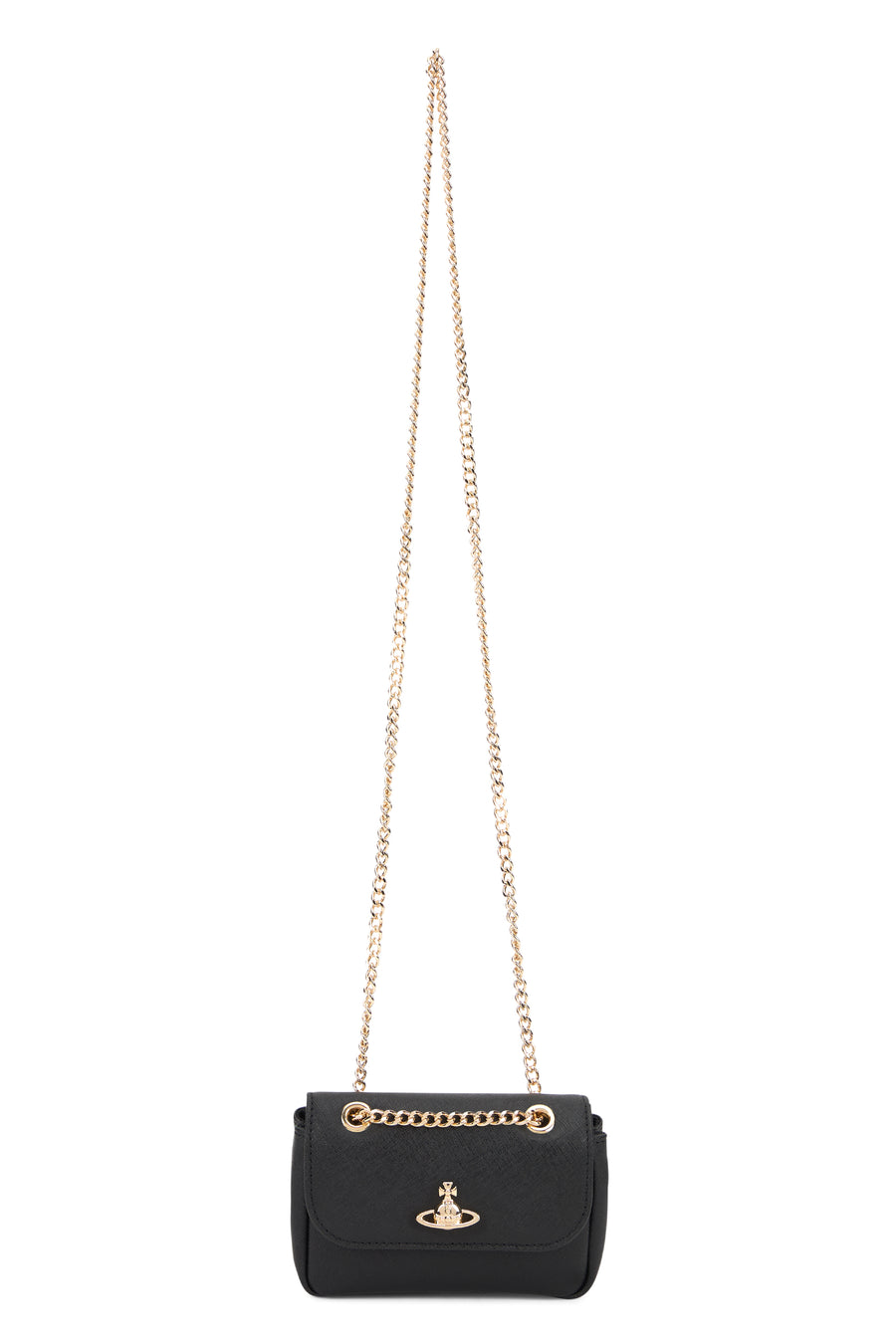 Shoulder Bag Victoria Black Leather Bovine Suede