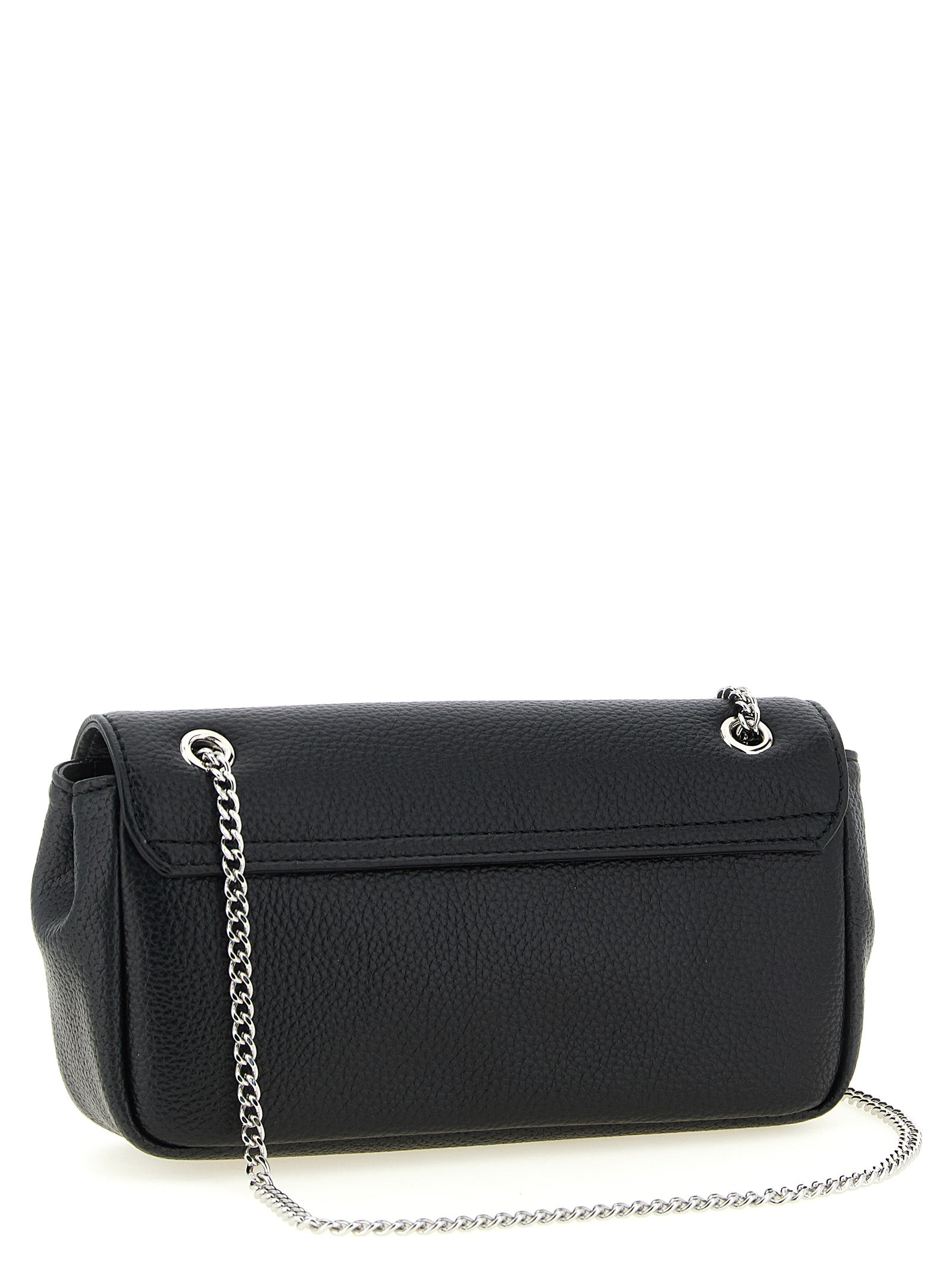 Orb Crossbody Bag Black Polyurethane