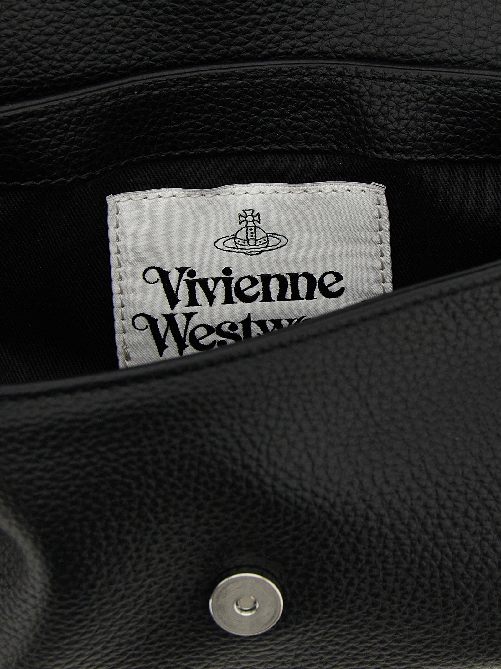 Orb Crossbody Bag Black Polyurethane