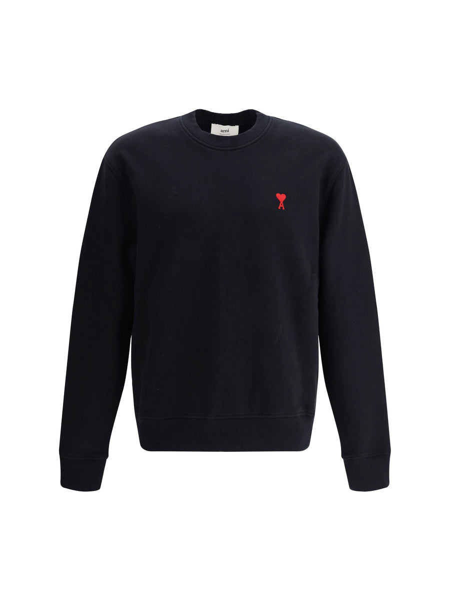 Sweatshirt With Logo Black Cotton Sweatshirts