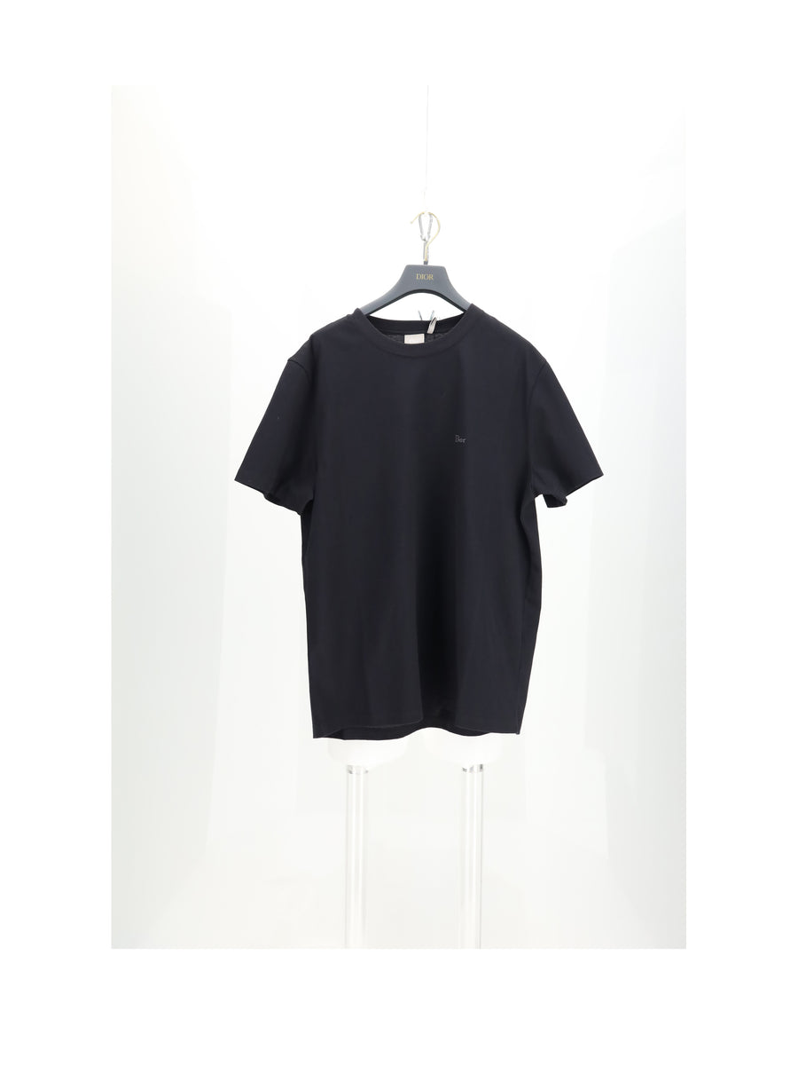 T-Shirt Logo Piccolo Black Cotton T-shirts