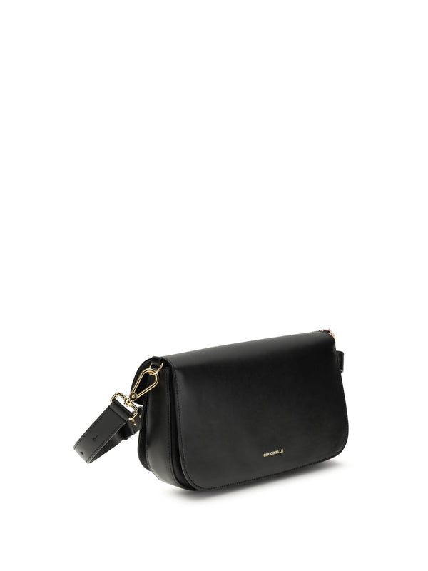 Shoulder Bag C-Me Black Calf Leather
