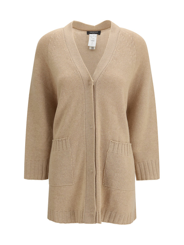 Fabiana Filippi 75% Wool cardigan in beige