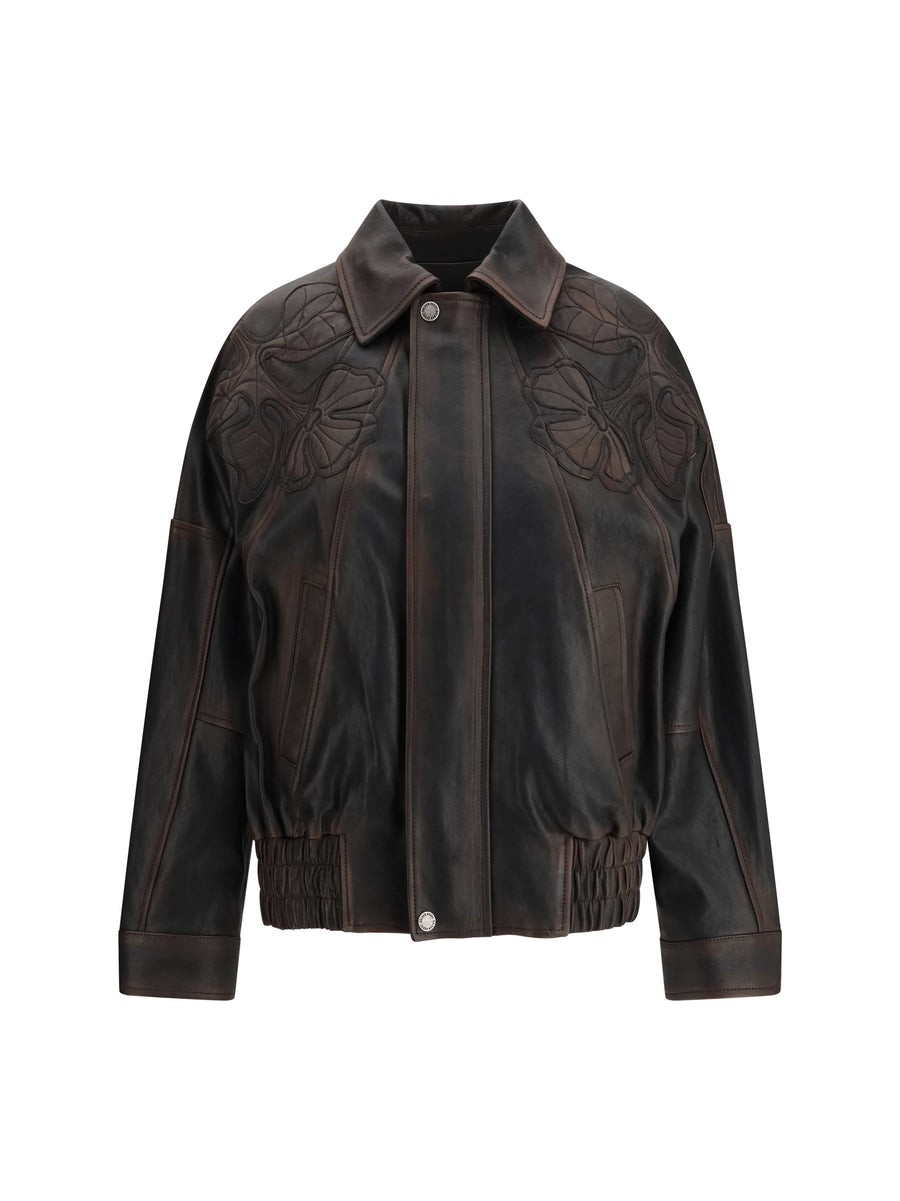 Bomber Jacket Nappa Leather Port Royale Inner: Viscose