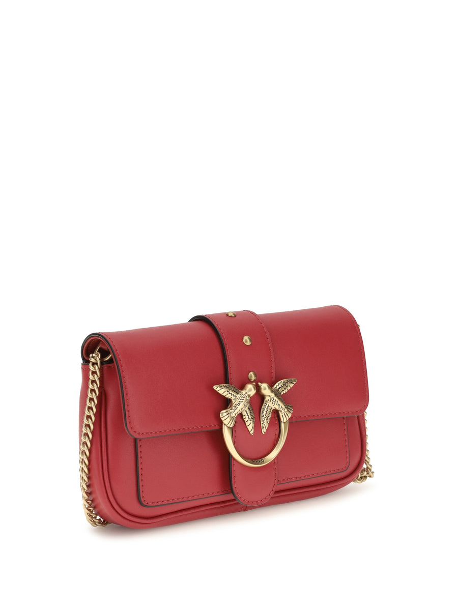Shoulder Bag Love One Calf Leather Red Rio Rio/antique Gold