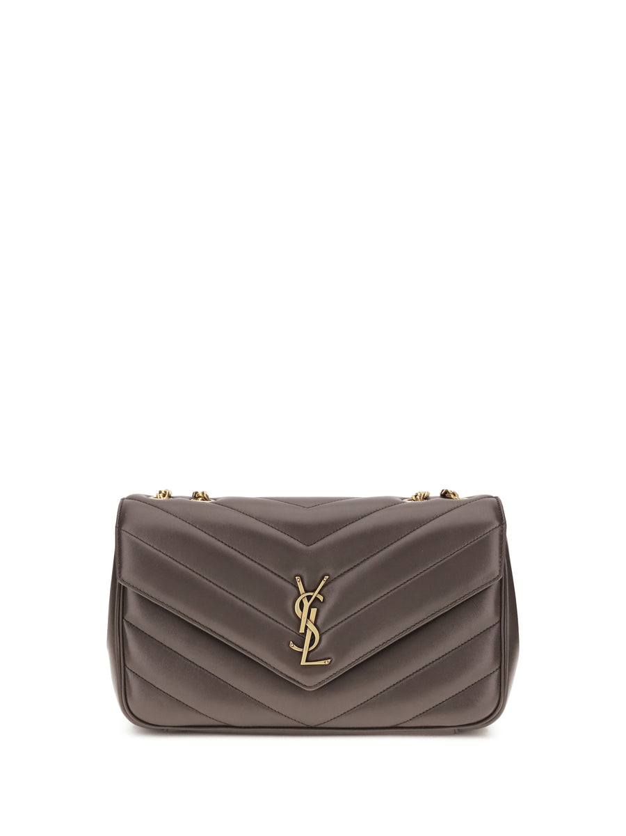 Saint Laurent 100% Lamb shoulder bag in gray