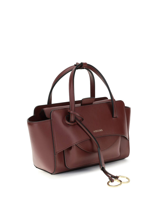 Shoulder Bag Flap S Wine Calf Leather