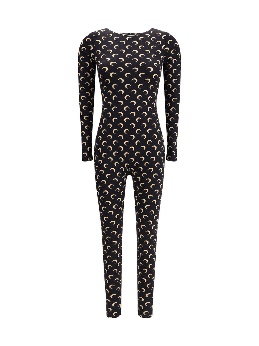 Marine Serre 88% Polyamide bodysuit in black