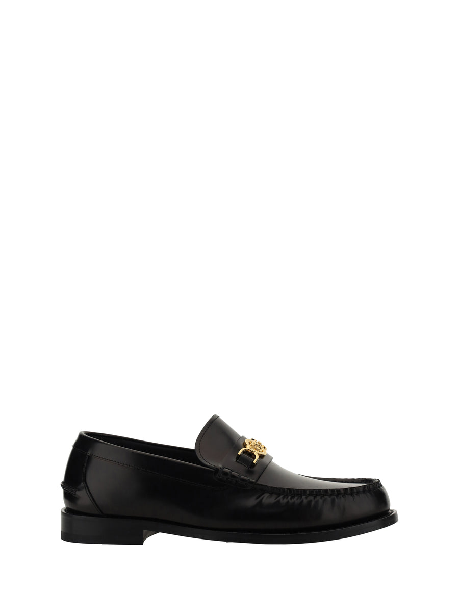 Versace 100% Calf Leather Bos Taurus loafer in black