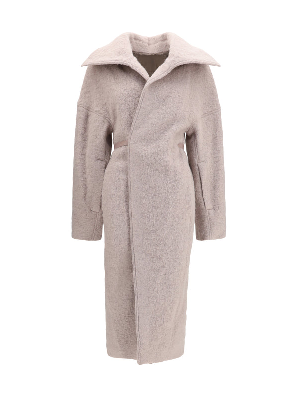 Dracucollar Belted Coat Rose