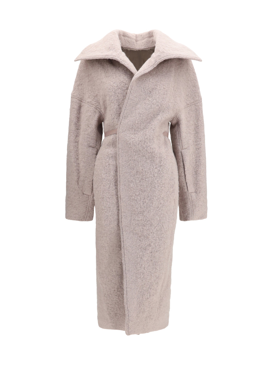 Dracucollar Belted Coat Rose