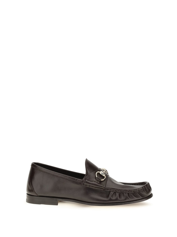 Gucci UPPER: 100% CALF LEATHER BOS TAURUS; SOLE: 100% CALF LEATHER BOS TAURUS loafer in brown