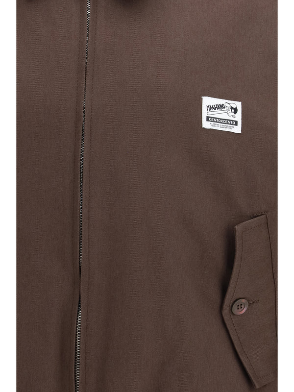 Jacket Work Cotton Gabardine Brown