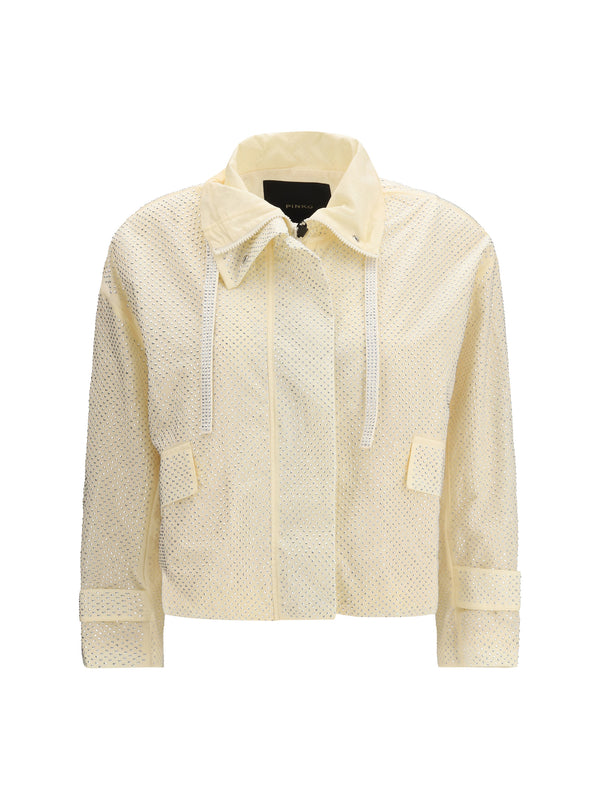 Pinko 100% Polyester jacket in beige