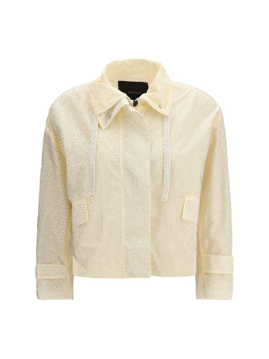 Pinko 100% Polyester jacket in beige