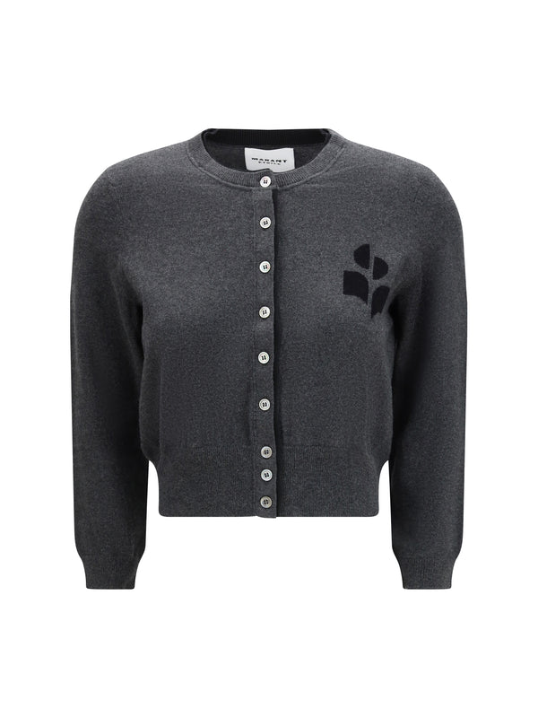 Marant Etoile 70% Cotton; 30% Wool Ovis Aries cardigan in gray