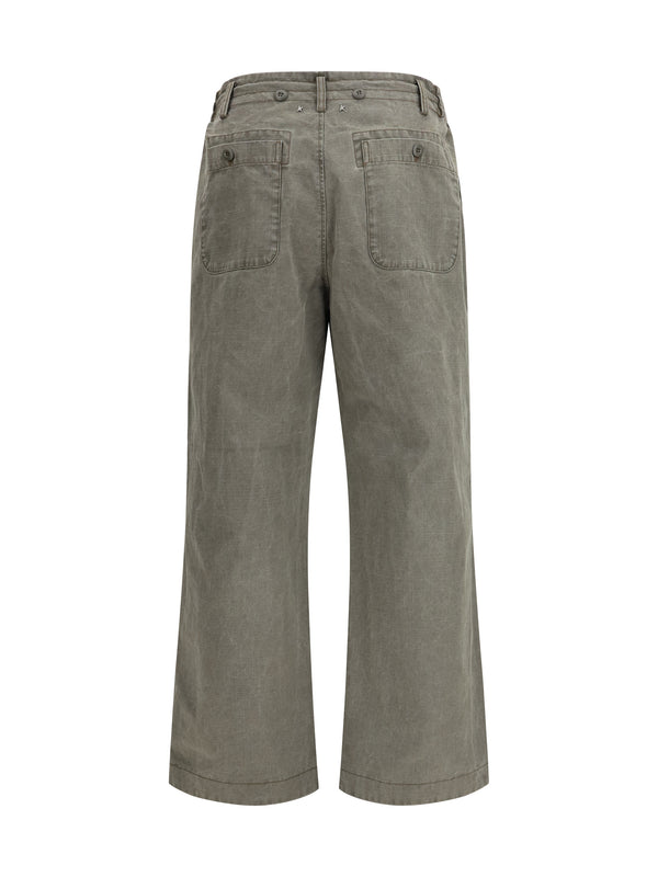 Boyfriend Pants Ortensia Gothic Olive Cotton Jean