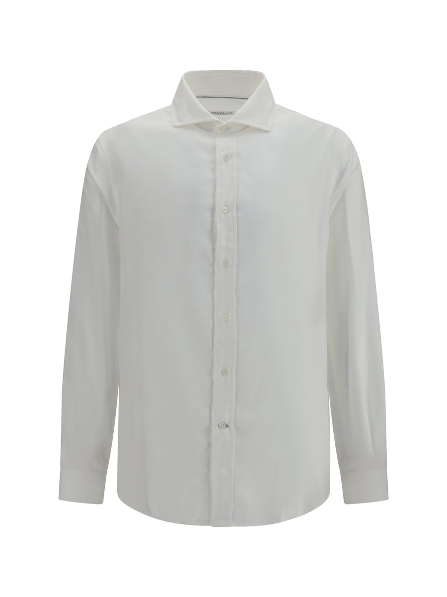 Brunello Cucinelli 61% cotton shirt in beige