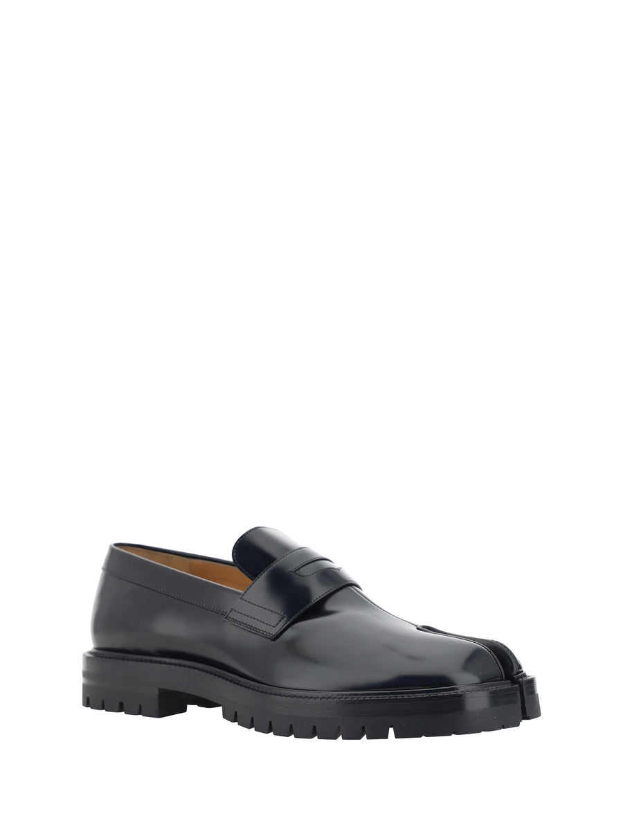 Loafers Tabi Black Calf Leather