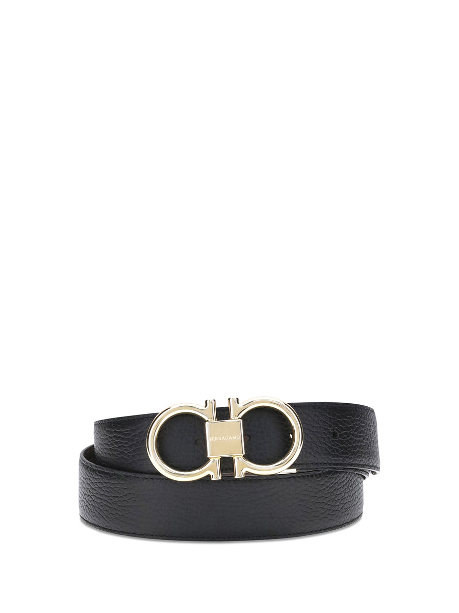 Reversible Leather Belt Black-Brown Black/brown Calf