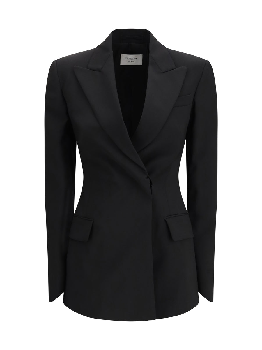 Max Mara Sportmax 100% Wool blazer in black
